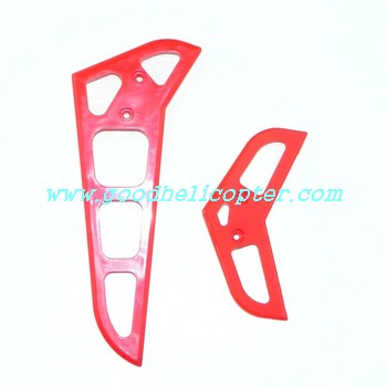 mjx-f-series-f45-f645 helicopter parts tail decoration set (red color) - Click Image to Close